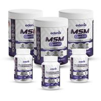 Pack 3 Metilsulfonilmetano MSM Glucosamina Condroitina Edenis Health