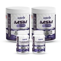 Pack 2 Metilsulfonilmetano MSM Glucosamina Condroitina Edenis Health