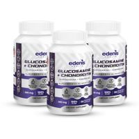 Pack 3 Glucosamina Condroitina Edenis Health 120 Cápsulas