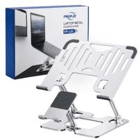 Soporte 2 En 1 Para Laptop Y Celular De Aluminio Ajustable Plegable Con Rotación De 360