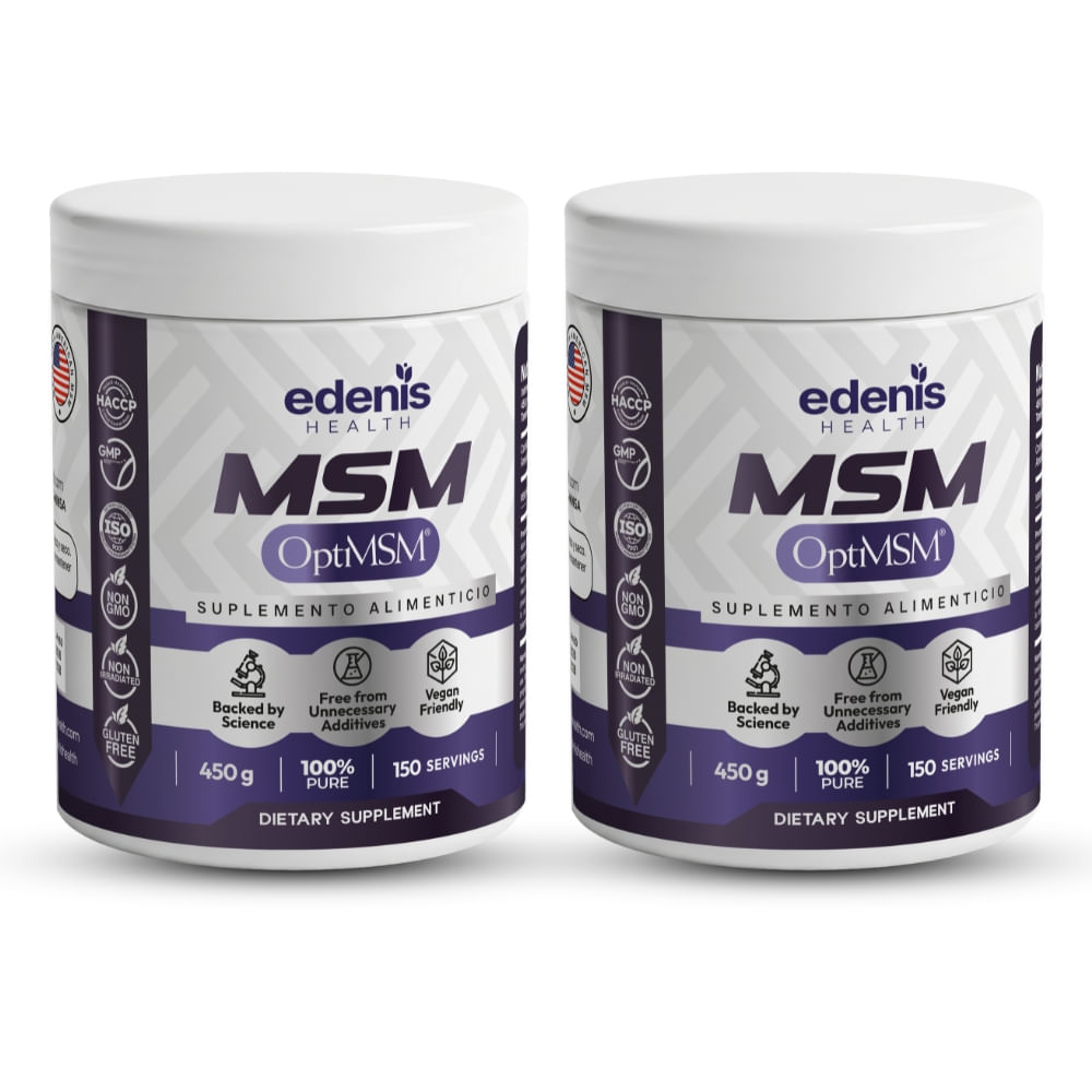 Pack 2 Metilsulfonilmetanos MSM Edenis Health 450 G