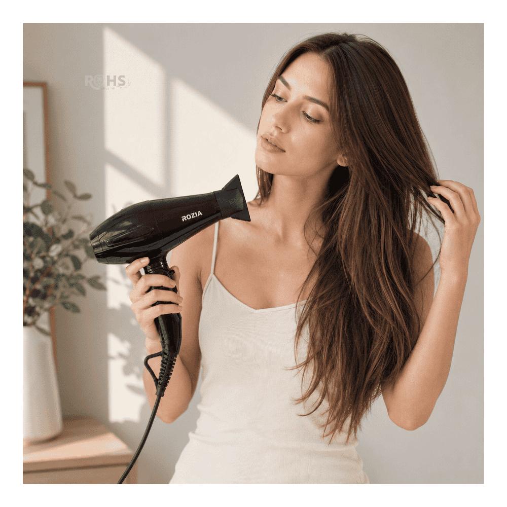 Secador De Cabello Rozia HC8308 8000W Profesional Con 3 Temperaturas Y Boquilla Concentradora