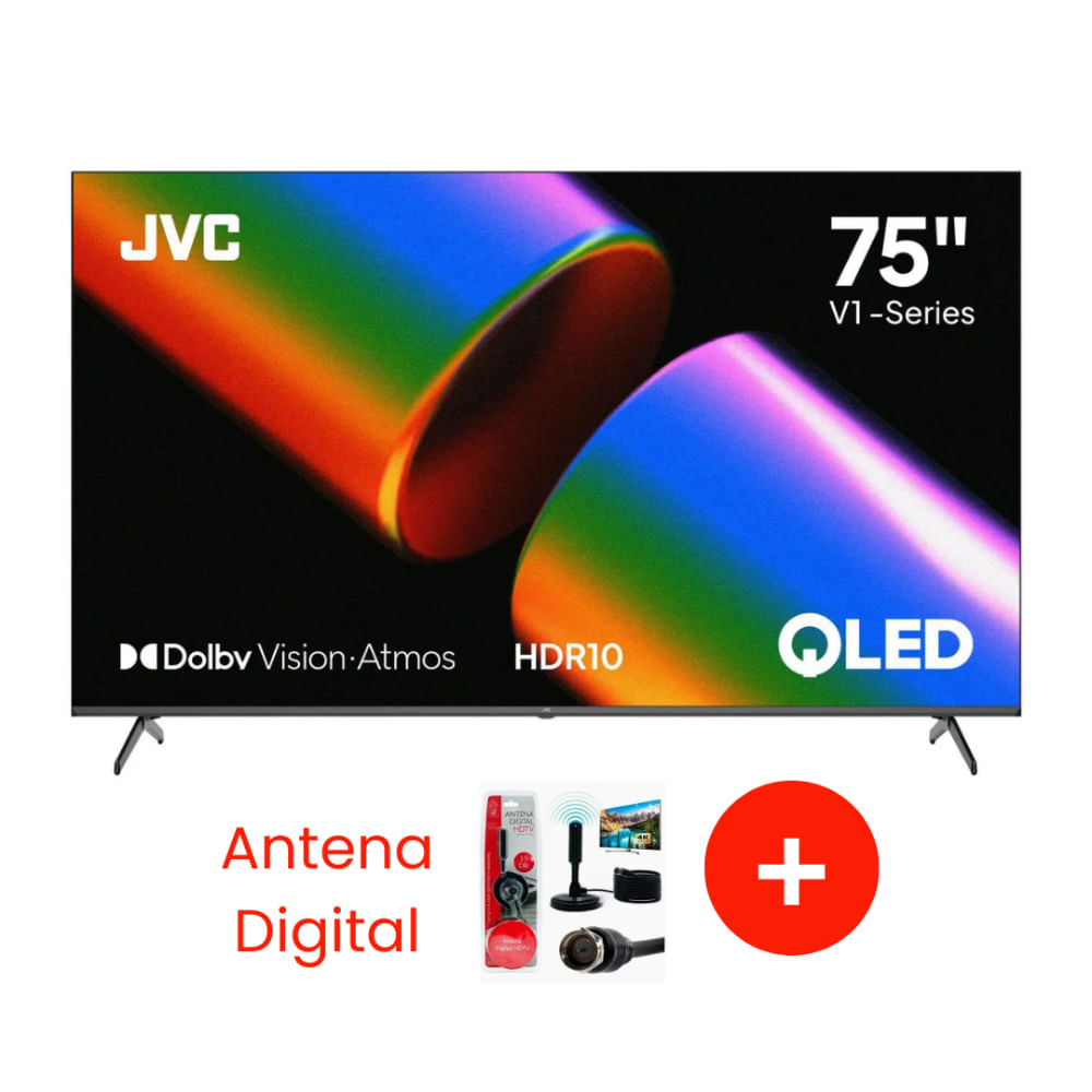 Televisor QLED 75 4K Ultra HD Google TV LT-75KM758 MAS antena digital
