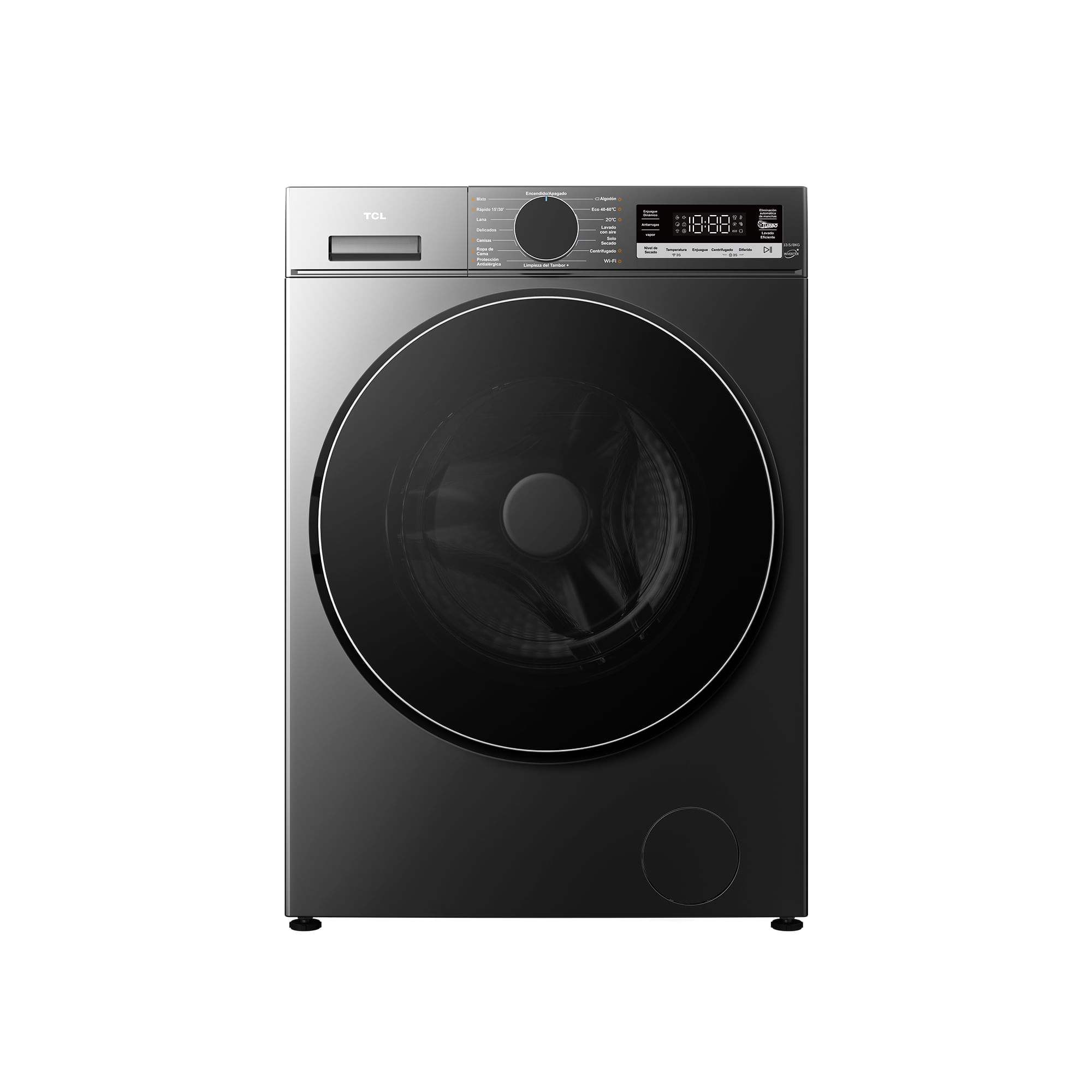 Lavaseca TCL Carga Frontal 13.5Kg/8Kg Inverter C3614WDG Gris