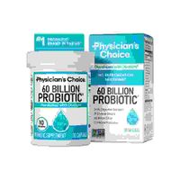 Physician s Choice Probióticos 60 mil millones de UFC 10 cepas y prebióticos