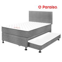 Dormitorio Diván PARAISO 1.5 Plazas + 1 Almohada + Protector