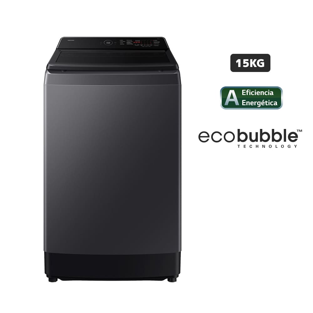 Lavadora SAMSUNG Carga Superior 15Kg WA40F15E4CPE Gris Grafito