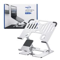 Soporte 2 En 1 Para Laptop Y Celular De Aluminio Ajustable Plegable Con Rotación De 360