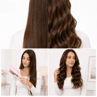 Ondulador De Cabello Baihuo MY-7573 2 En 1 Para Ondas Naturales Con Calentamiento Rápido