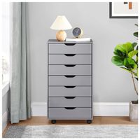 Archivador Moderno 7 Cajones Ventitas Home Gris Mate