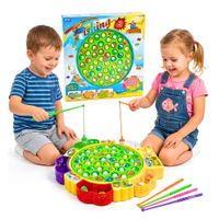 Juego De Pesca Musical Giratorio 45 Peces
