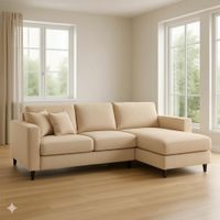 Seccional Emma Derecho - Beige Claro