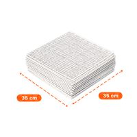 Estructura Modular de Rejillas con Set 16pzs y Terminacion Blanco Y Papel Regalo