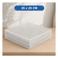 Estructura Blanca de Rejillas Configurables para Almacenamiento 16pzs Y Regalo Sticker