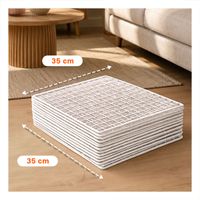 Estructura de Rejillas 16pzs Color Blanco con Montaje Flexible Y Ligas Regalo