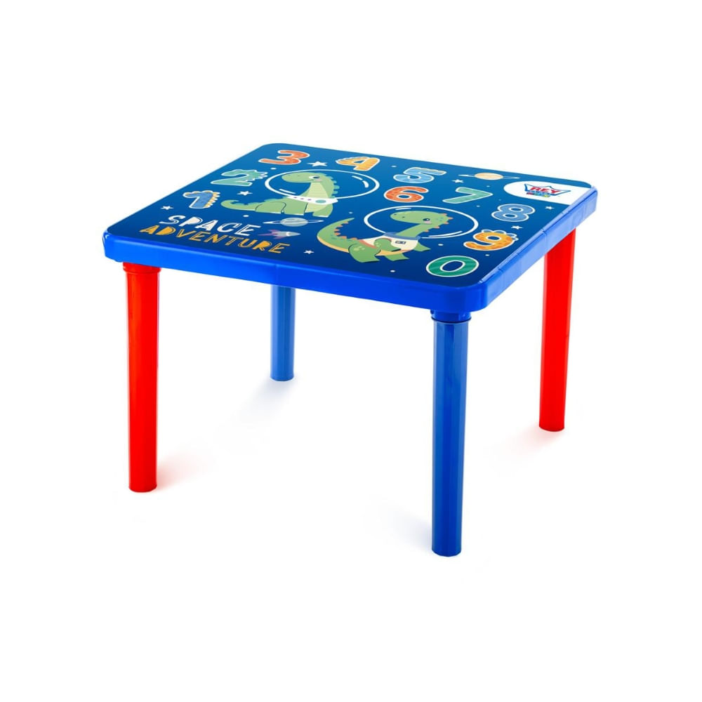 Mesa Infantil Reyplast Kinder Niño Azul de Polipropileno