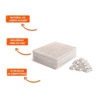 Pack4 Organizador Modular Blanco de Rejillas con Configuracion Flexible 16pzs Y Papel Regalo