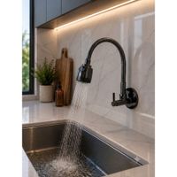 Caño Flexible para Lavadero Hardman 1/4 x 1/2 Obsidian Black