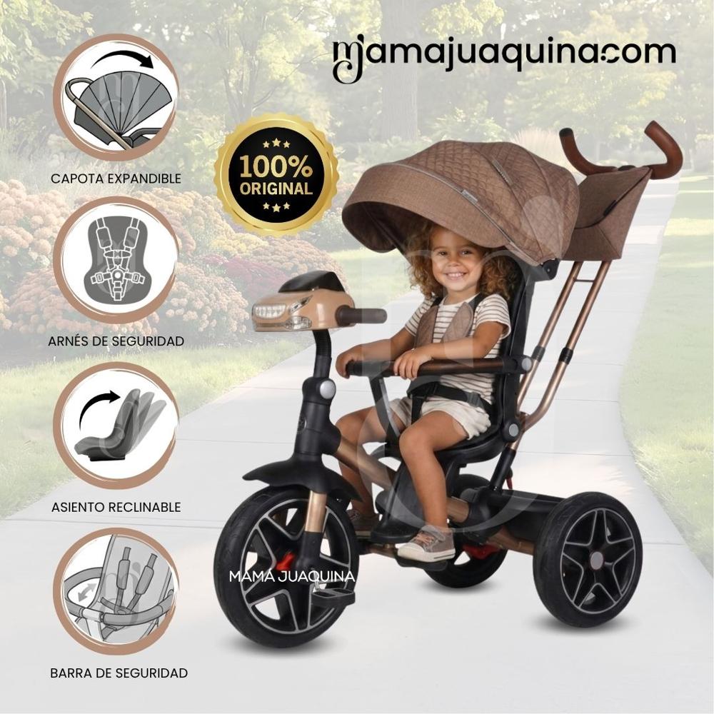 Triciclo Guiador para bebés FOX NOVA Edición Limitada Brown