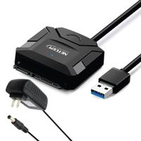 Adaptador USB 3.0 a SATA NETCOM HDD-SSD 2.5 y 3.5 hasta 16TB