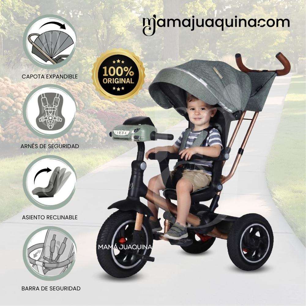 Triciclo Guiador para bebés FOX NOVA Edición Limitada Green