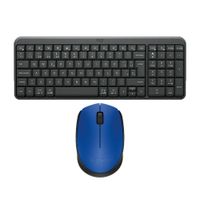 Combo Inalambrico Teclado K250 Negro y Mouse M170 Azul Logitech