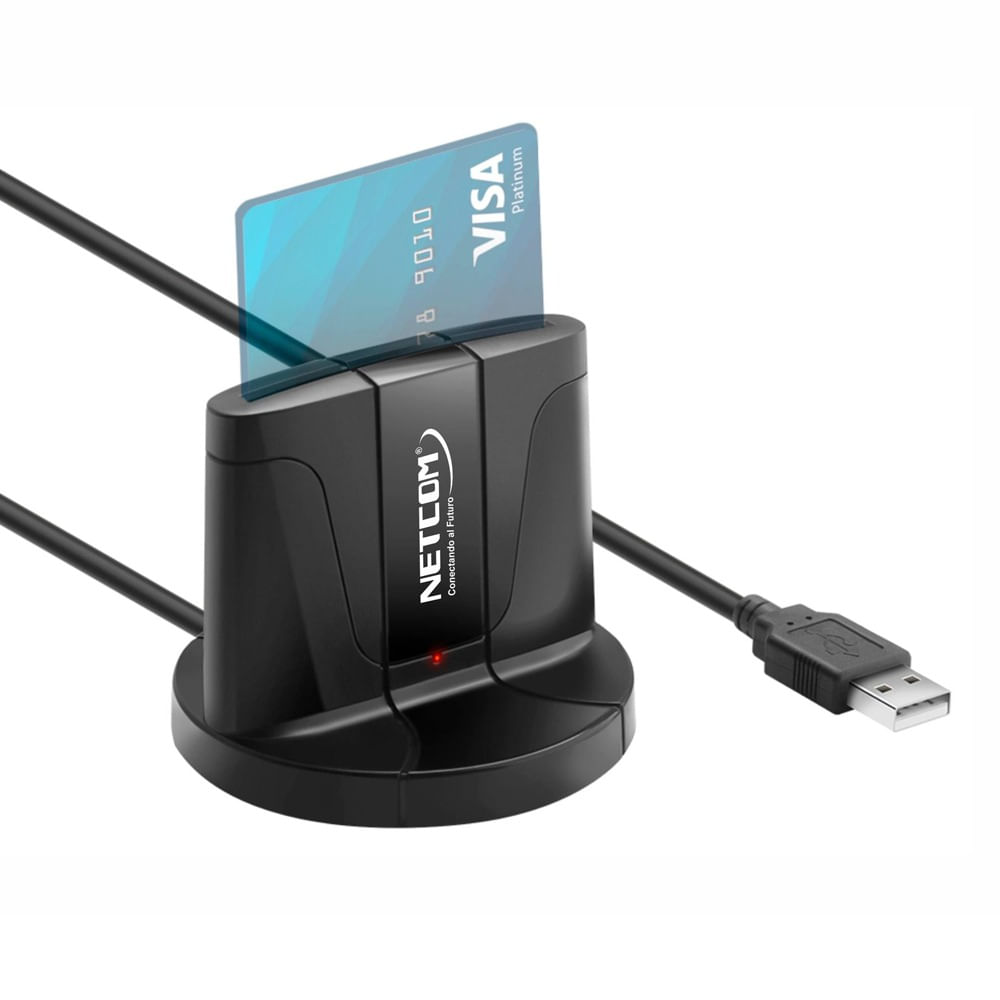 Lector de DNI Electrónico Smart Card NETCOM USB 2.0