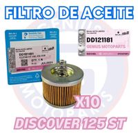 PACK DE 10 FILTROS DE ACEITE DISCOVER 125 ST DD121181