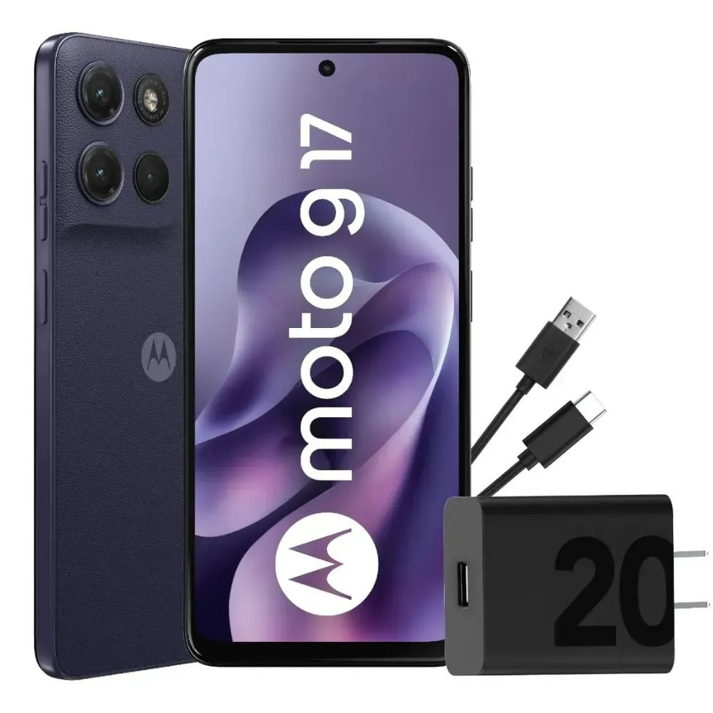 Celular Motorola Moto G17 256GB 4GB RAM Azul