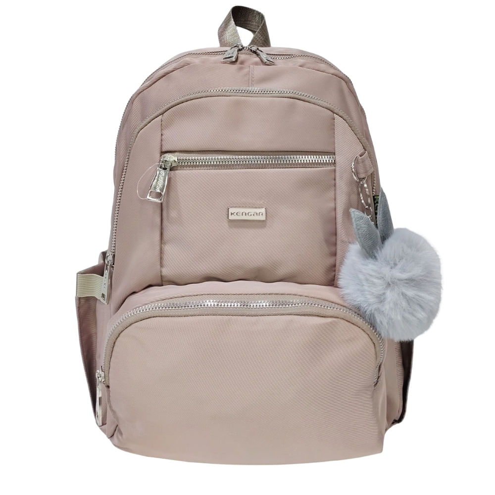 Mochila Modelo Print A4 Kengar - Beige
