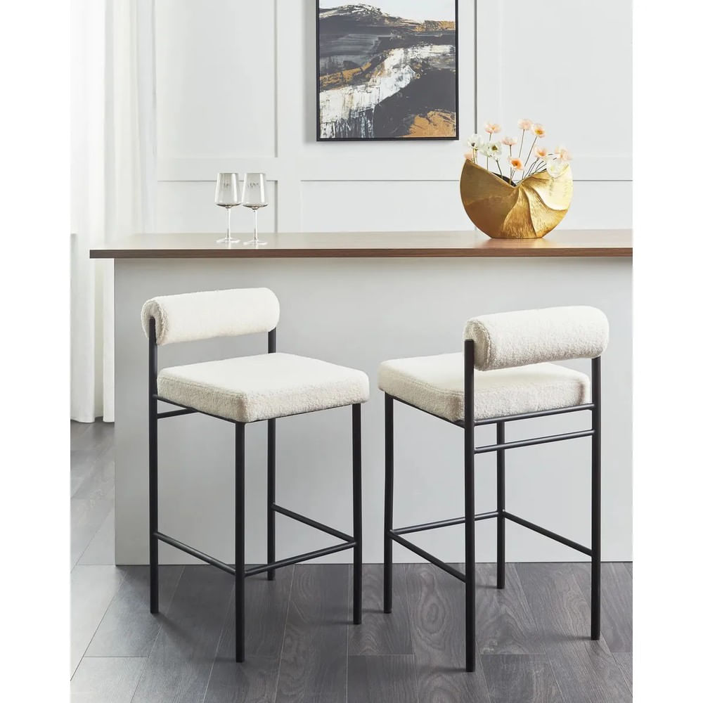 Banco de Bar Gaia Ventitas Home Blanco