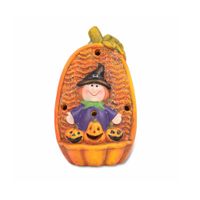 HALLOWEEN - Bruja Decorativa de Porcelana con Luz Colorido