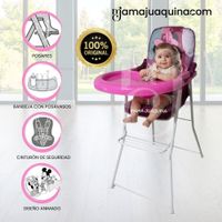 Silla de Comer Plegable MEESKA con DIseño Ratón Pink