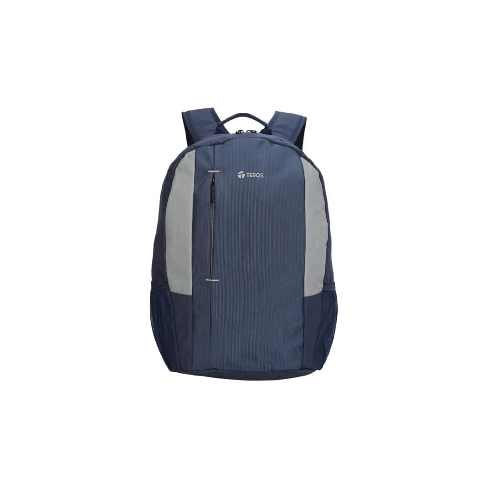 MOCHILA TEROS TE-9040BL PARA LAPTOPS DE HASTA 15.6 PULGADAS AZUL CON GRIS
