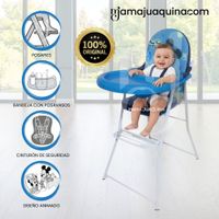 Silla de Comer Plegable MEESKA con DIseño Ratón Blue