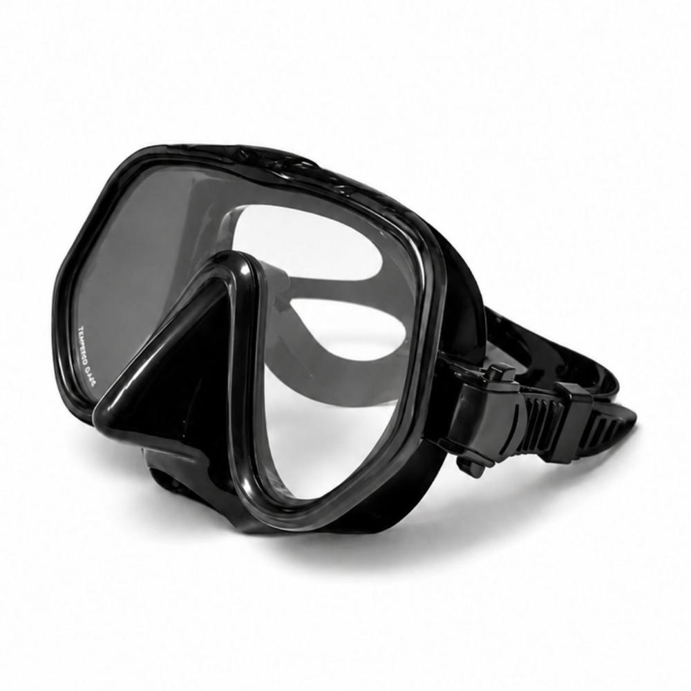Visor de Buceo de Vidrio Templado Negro