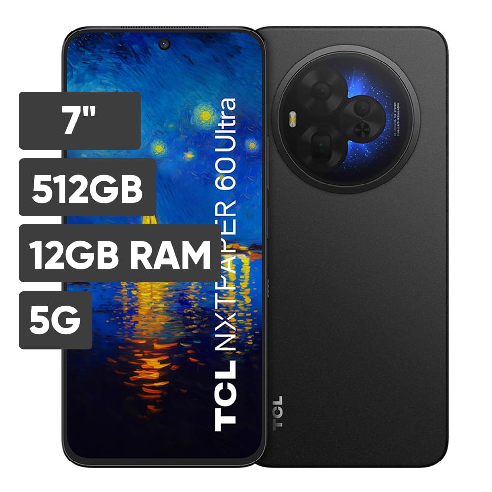Smartphone TCL 60 Nxtpaper Ultra 7"" 12GB 512GB 50 MP Negro