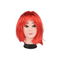 HALLOWEEN - Peluca de poliester mujer rojo