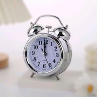 Reloj Despertador de Campana Metálico Vintage 17cm Silencioso y Decorativo