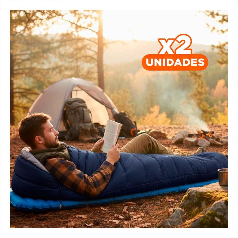 Pack2 Saco de Dormir para Uso en Paseos y Viajes Y Papel Regalo