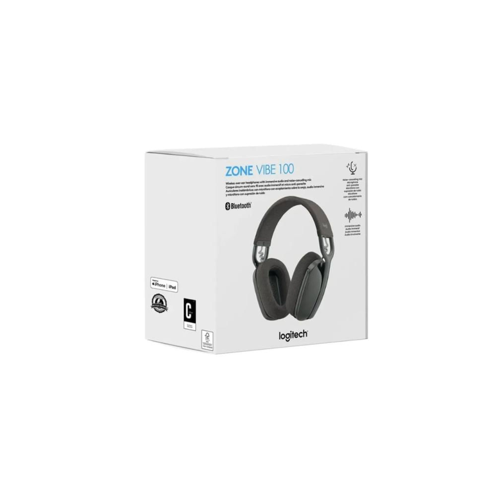 AUDÍFONOS LOGITECH ZONE VIBE WIRELESS GRAPHITE 981-001156