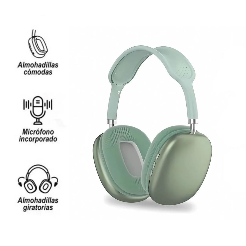 Audífono Bluetooth Inalámbrico P9 Verde