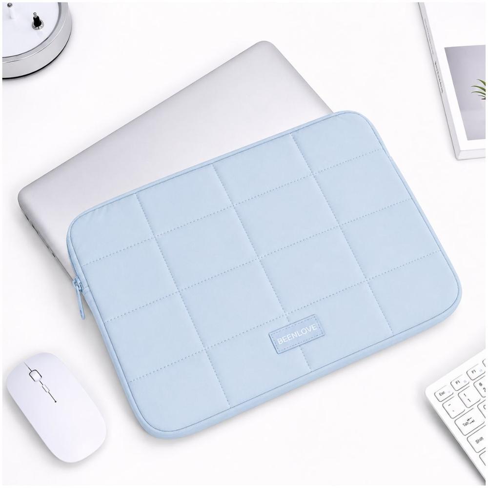 Funda Estuche Acolchado para Laptop 14 Protector Antigolpes con Cierre Celeste