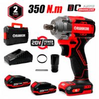 Llave de Impacto Industrial Inalambrica 13mm Rankor RLIW20001 20V 350Nm 2Bat X 2Ah Brushless