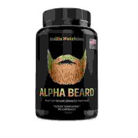 Alpha Beard Vitaminas con biotina colágeno queratina y complejo B Suplemento para barba y cabello
