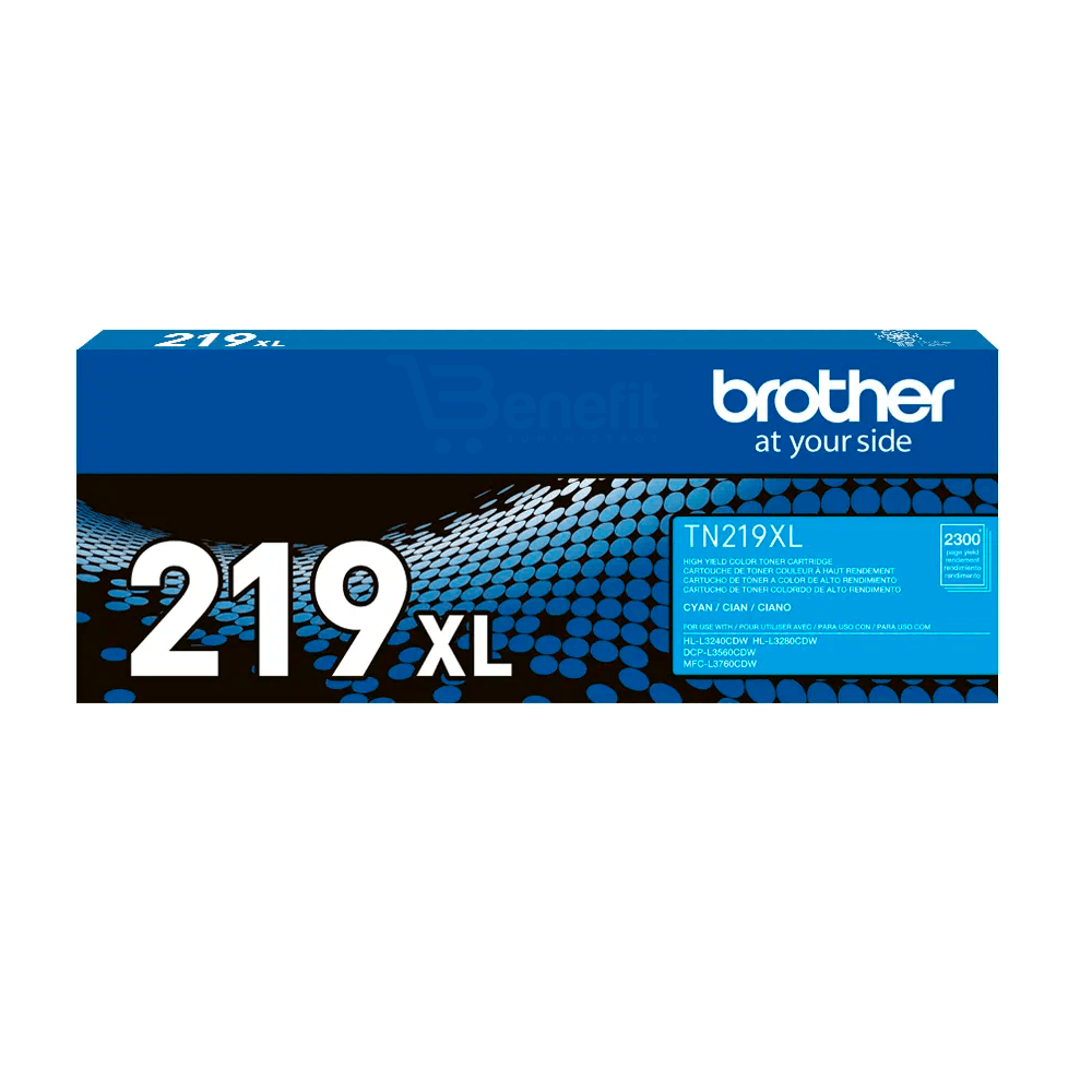 Toner Brother TN219XLC Cyan HL-L3280CDW DCP-L3560CDW Original