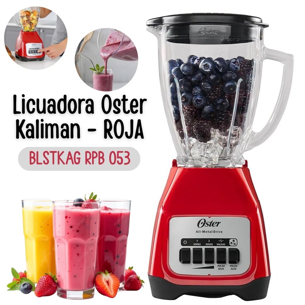 Licuadora Oster Kaliman 550W- Rojo BLSTKAG RPB