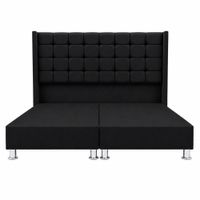 Cama King Hypnos - Cabecera a Cuadros Modernos - No incluye colchon
