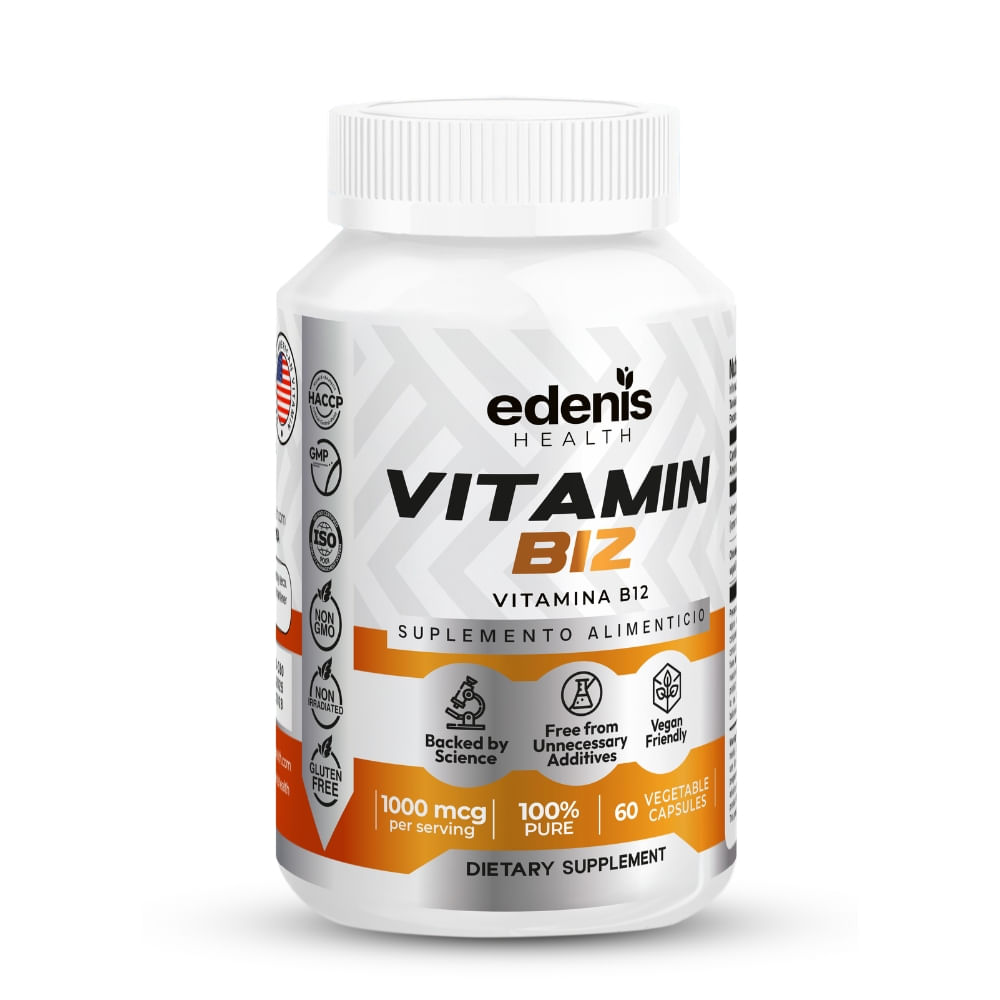 Vitamina B12 Edenis Health 60 Cápsulas