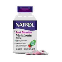 Natrol Melatonina 10 mg de disolución rápida sabor fresa 100 tabletas